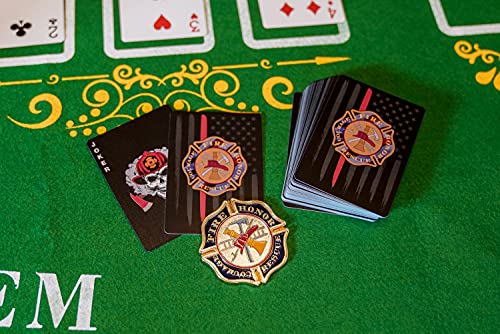 Military Gift Shop Firefighter Playing Cards – Premium Deck of Firefighter-Themed Poker Cards