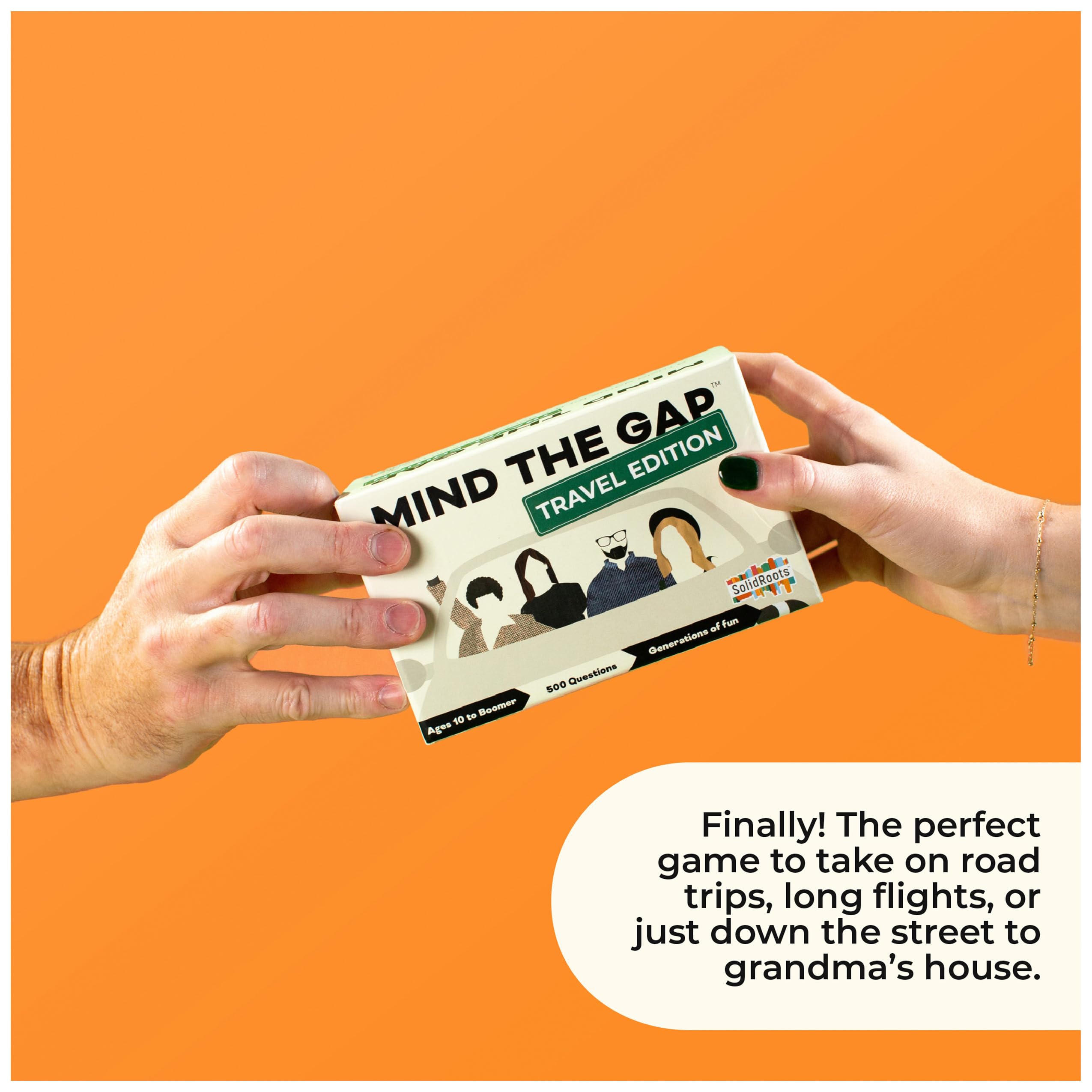 Mind The Gap Travel Edition Trivia Game – 500 New Questions for All Generations, Road Trip Fun