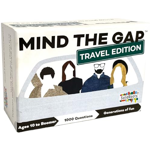 Mind The Gap Travel Edition Trivia Game – 500 New Questions for All Generations, Road Trip Fun