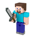 Minecraft Steve 3.25-Inch Action Figure by Mattel – Includes Portal Piece and Accessory, Poseable Joints, Gift for Fans Ages 6+