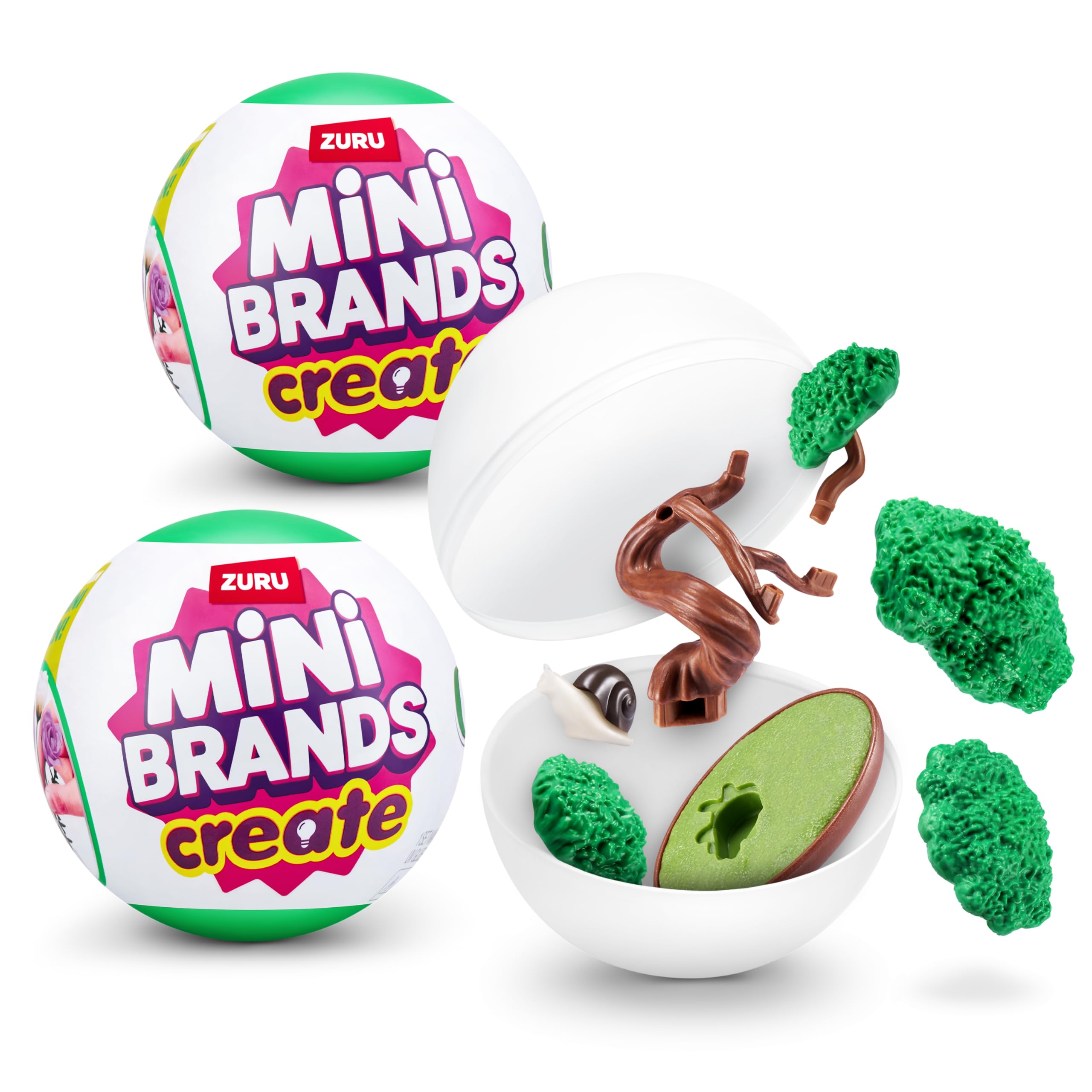 Mini Brands Create Garden Capsule 2-Pack – Build and Collect Over 18 Mini Plants with Scented Surprises
