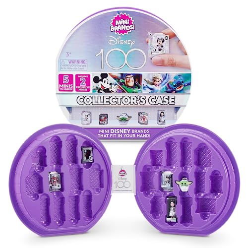 Mini Brands Disney 100 Platinum Collector's Case – 5 Minis, 2 Exclusives, Holds 25