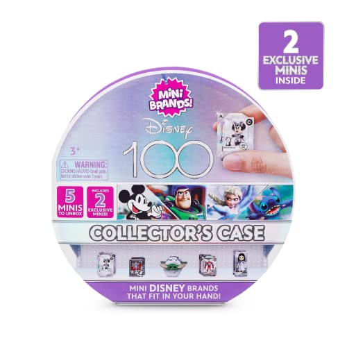 Mini Brands Disney 100 Platinum Collector's Case – 5 Minis, 2 Exclusives, Holds 25