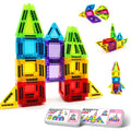 Mini Magnetic Building Blocks Travel Set – 42-Piece Portable Toy with Iron Box, Stimulates Creativity for On-the-Go Play (Air, Car, Train)