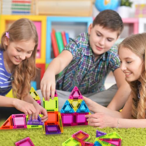 Mini Magnetic Building Blocks Travel Set – 42-Piece Portable Toy with Iron Box, Stimulates Creativity for On-the-Go Play (Air, Car, Train)