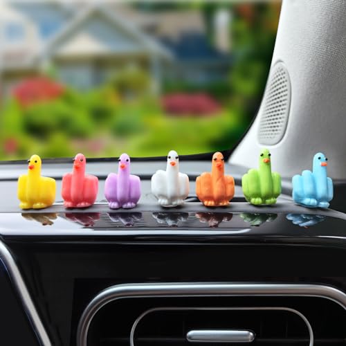 Mini Resin Ducks (35-Pack) – Funny Finger-Designed Tiny Ducks for Hiding Prank, Car Decor, Dollhouse