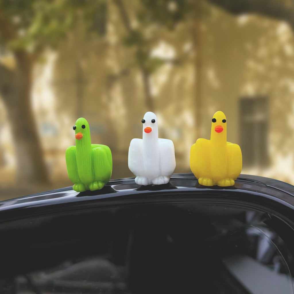 Mini Resin Ducks (35-Pack) – Funny Finger-Designed Tiny Ducks for Hiding Prank, Car Decor, Dollhouse