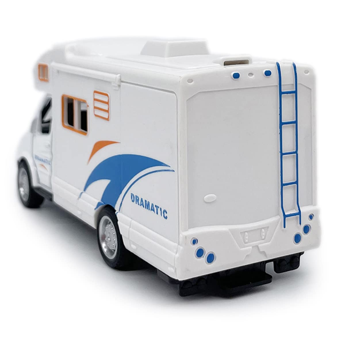 Mini Toy Camper Van RV Diecast Pull Back Car with Opening Roof and Side Door for Boys Age 3-12 - Metanyl