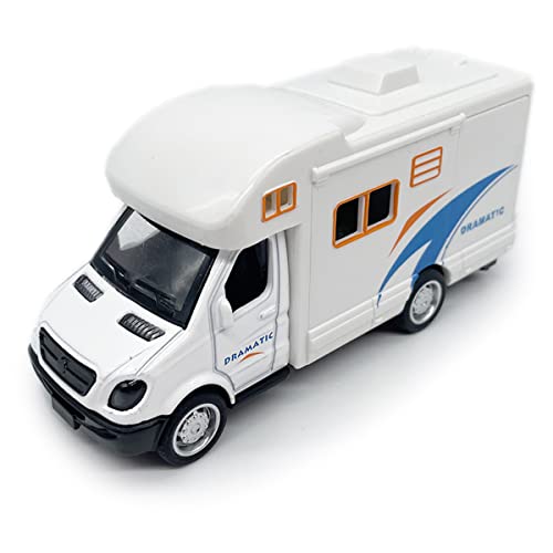 Mini Toy Camper Van RV Diecast Pull Back Car with Opening Roof and Side Door for Boys Age 3-12 - Metanyl