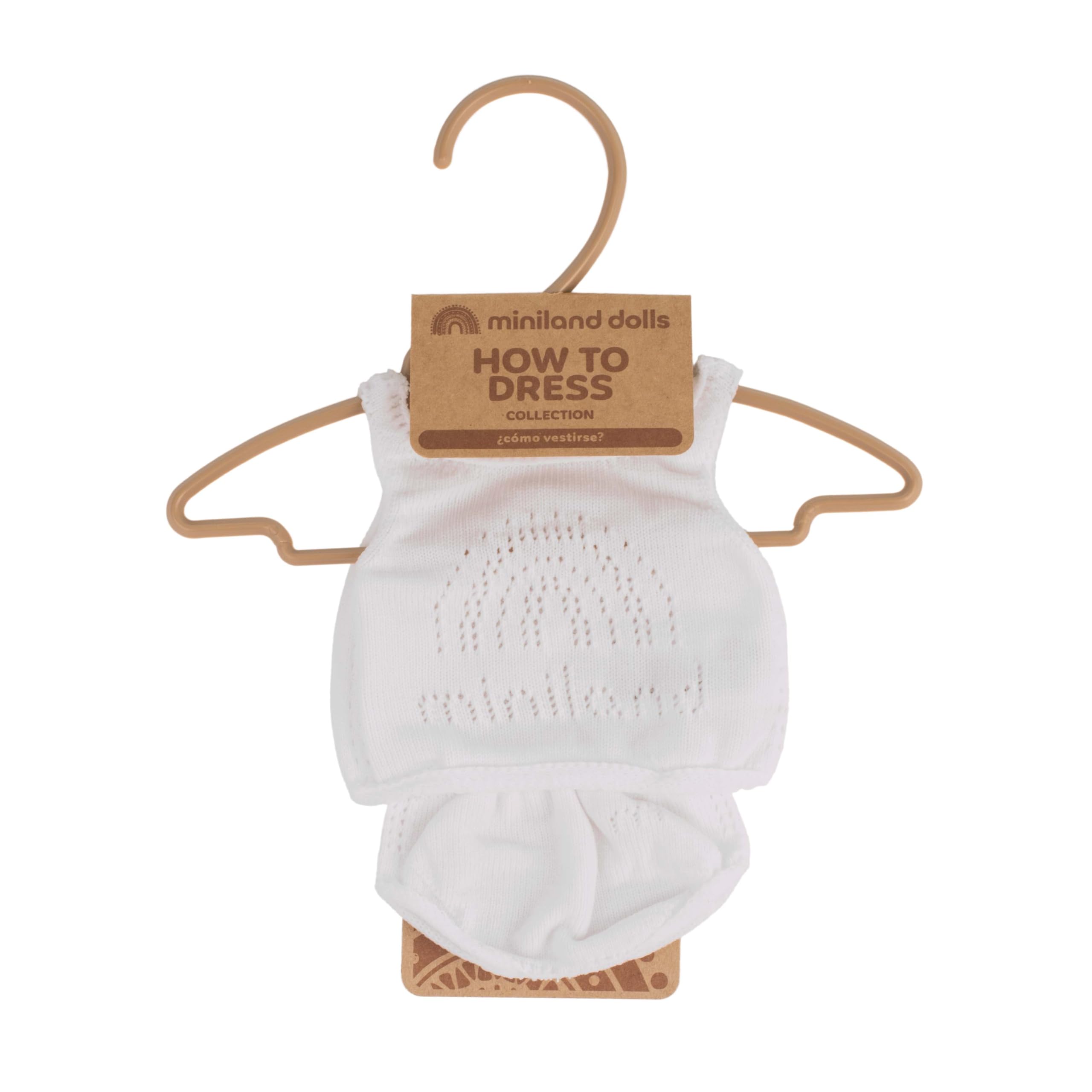 Miniland 2-Piece Doll Underwear Set for 15-Inch Dolls with Hanger