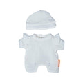 Miniland Doll Pajamas and Hat – White, Fits 8 1/4 Inch Dolls