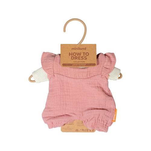 Miniland Mid-Season Overalls and T-Shirt Set for 8 1/4 Inch Dolls