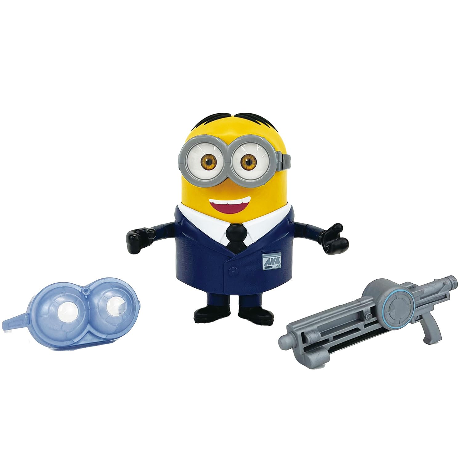Minions Despicable Me 4 AVL Agent Dave 5.5-Inch Collectible Action Figure with Display Box