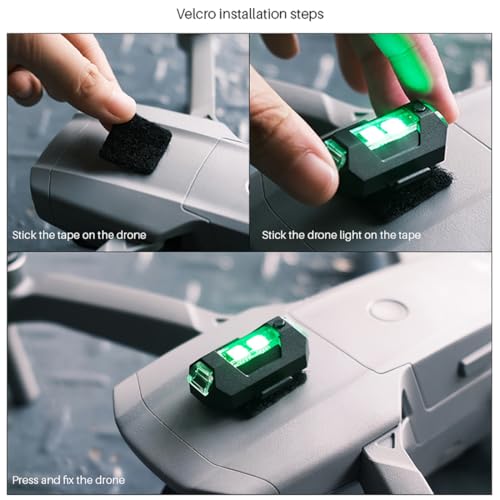 Minsezhi 6-Pack LED Strobe Drone Lights for Night Flying – FAA Compliant, Rechargeable, Lightweight, for DJI Mini 4 Pro, Avata 2, Mavic 3 and More