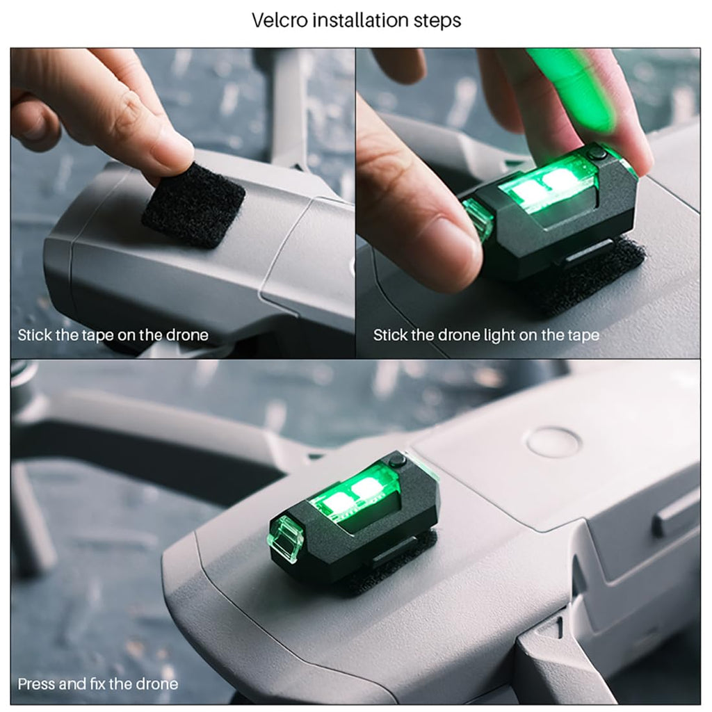 Minsezhi 6-Pack LED Strobe Drone Lights for Night Flying – FAA Compliant, Rechargeable, Lightweight, for DJI Mini 4 Pro, Avata 2, Mavic 3 and More