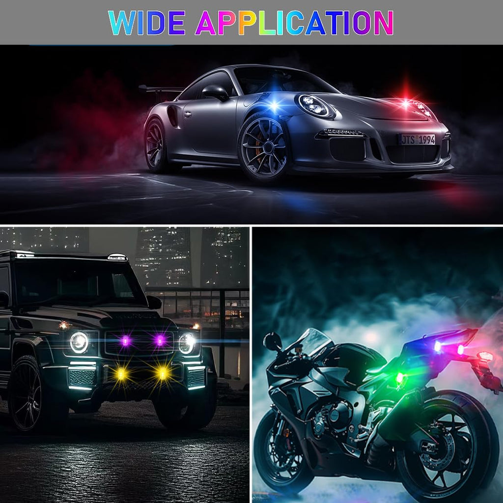 Minsezhi 6-Pack LED Strobe Drone Lights for Night Flying – FAA Compliant, Rechargeable, Lightweight, for DJI Mini 4 Pro, Avata 2, Mavic 3 and More