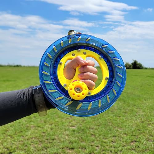 Mint's Colorful Life 8-Inch Kite Reel Winder with 1000ft Nylon Line - Blue