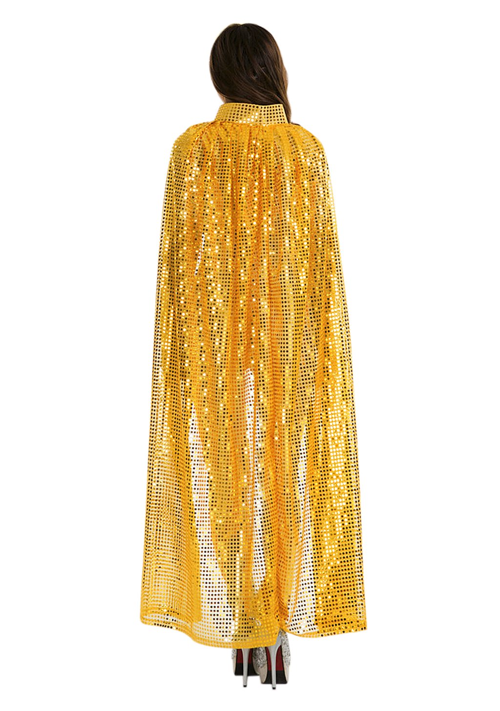 MioCloth Sequin Costume Cape for Women – Sparkling Halloween Party Cloak