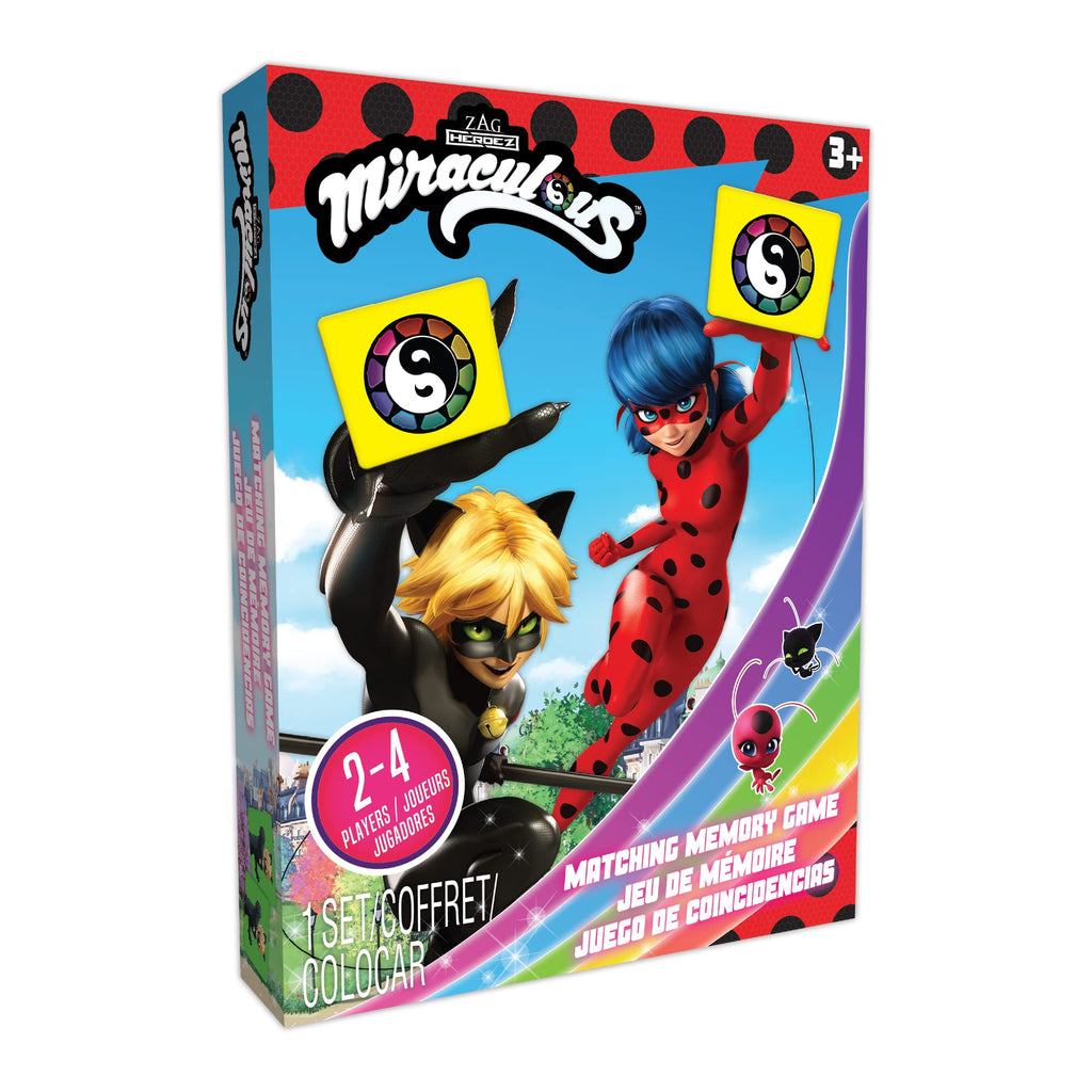 Miraculous Ladybug Memory Matching Card Game – 72 Color Cards for Kids, 36 Pairs, 15-Minute Play
