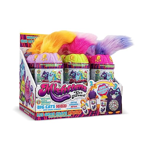 Misfittens Cats Series 3 Wild Cats - Squishable Surprise Plush Toy for Kids Ages 3+