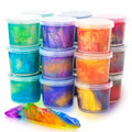 MiVRIU 24-Pack Galaxy Slime Party Favors – Stretchy Non-Sticky Slime Kit for Kids 5-12, Classroom Prizes, Stocking Stuffers, Goodie Bag Fillers