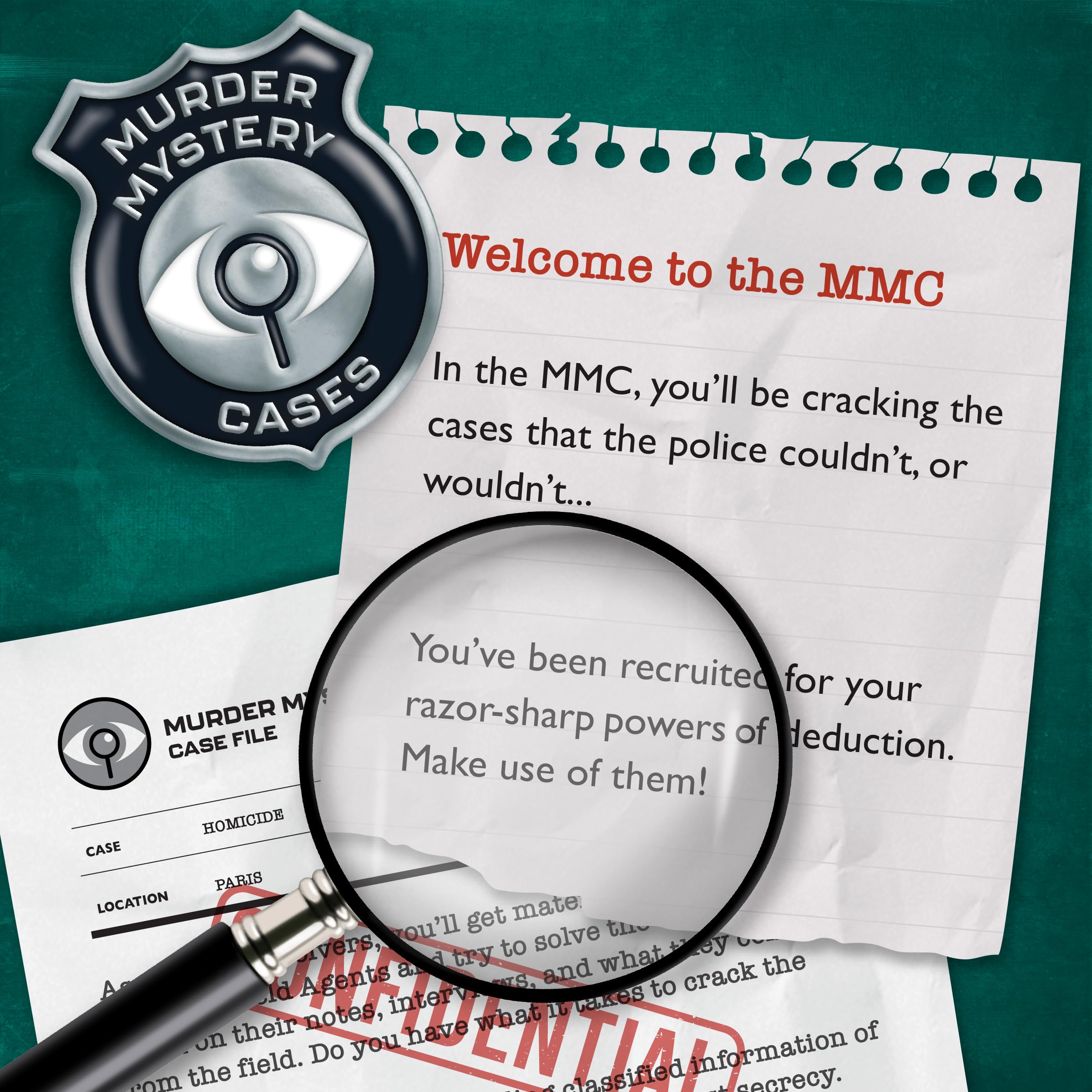 MMC Death of an Activist – Murder Mystery Game with 27 Evidence Pieces, 150 Min, 1-10 Players