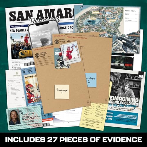 MMC Death of an Activist – Murder Mystery Game with 27 Evidence Pieces, 150 Min, 1-10 Players