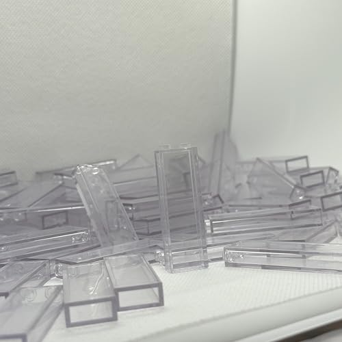 MOCSNAIL Classic 46212 Bulk Bricks - 50 Transparent Clear 1x2x5 Blocks Compatible with Major Brands