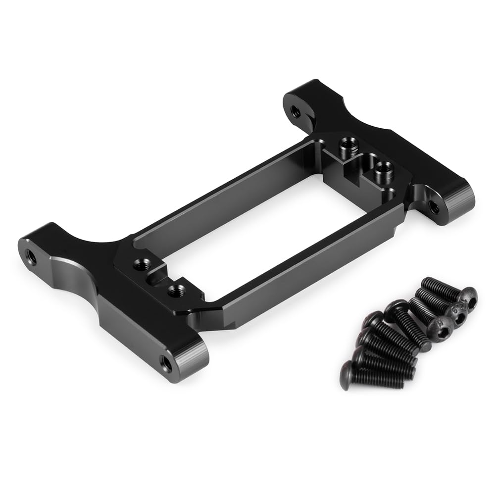 MOHERO Aluminum CNC Front Steering Servo Mount Upgrade for TRX-4 Crawler (Black)