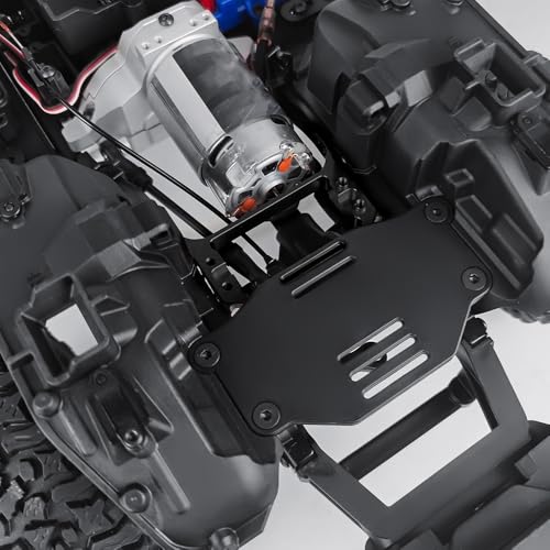 MOHERO Aluminum CNC Front Steering Servo Mount Upgrade for TRX-4 Crawler (Black)