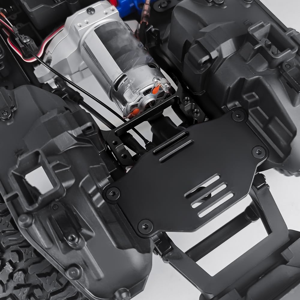 MOHERO Aluminum CNC Front Steering Servo Mount Upgrade for TRX-4 Crawler (Black)