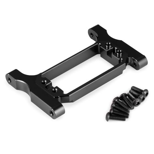 MOHERO Aluminum CNC Front Steering Servo Mount Upgrade for TRX-4 Crawler (Black)