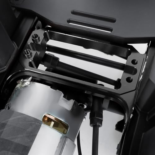 MOHERO Aluminum CNC Front Steering Servo Mount Upgrade for TRX-4 Crawler (Black)