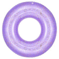 MoKo 90cm Purple Glitter Swim Ring – Inflatable Pool Float for Kids and Adults