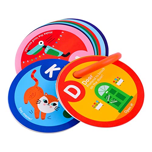 MOLLYBEE KIDS Preschool Activity Cards (Alphabet) – 26 Double-Sided Letter Learning Cards with Movement Activities