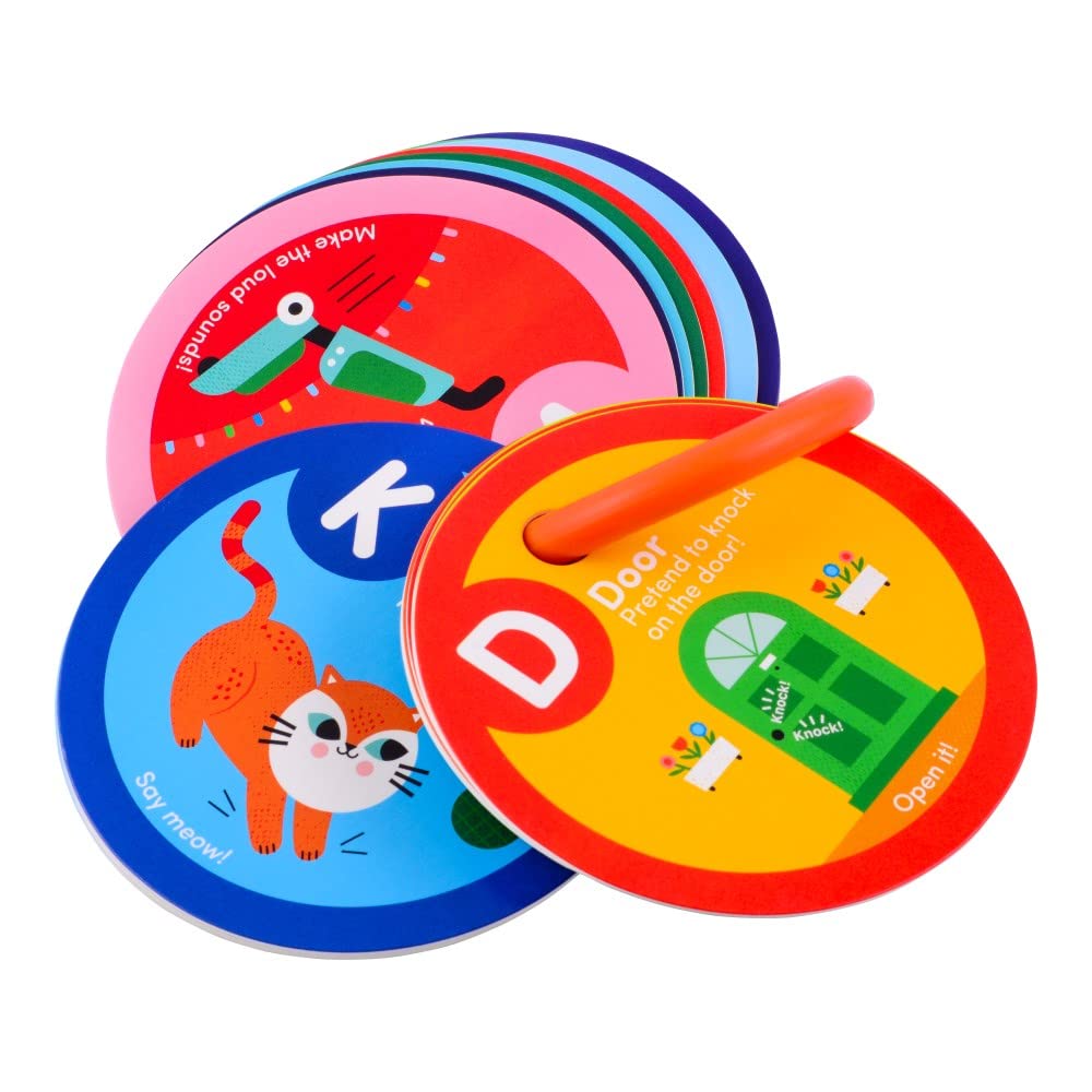 MOLLYBEE KIDS Preschool Activity Cards (Alphabet) – 26 Double-Sided Letter Learning Cards with Movement Activities