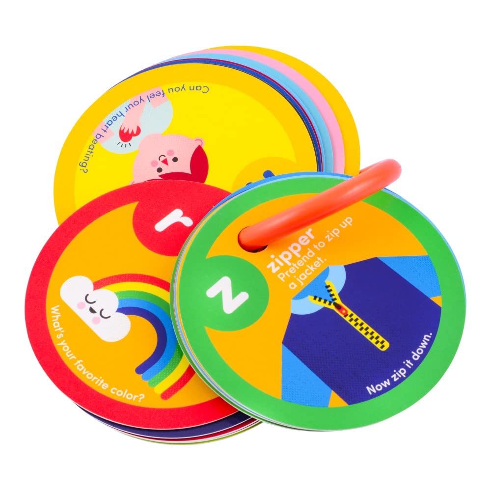 MOLLYBEE KIDS Preschool Activity Cards (Alphabet) – 26 Double-Sided Letter Learning Cards with Movement Activities