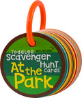 MOLLYBEE Kids Toddler Outdoor Scavenger Hunt Cards – 20 Double-Sided Park Exploration Game with Ring, Ages 2-4