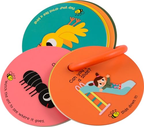 MOLLYBEE Kids Toddler Outdoor Scavenger Hunt Cards – 20 Double-Sided Park Exploration Game with Ring, Ages 2-4