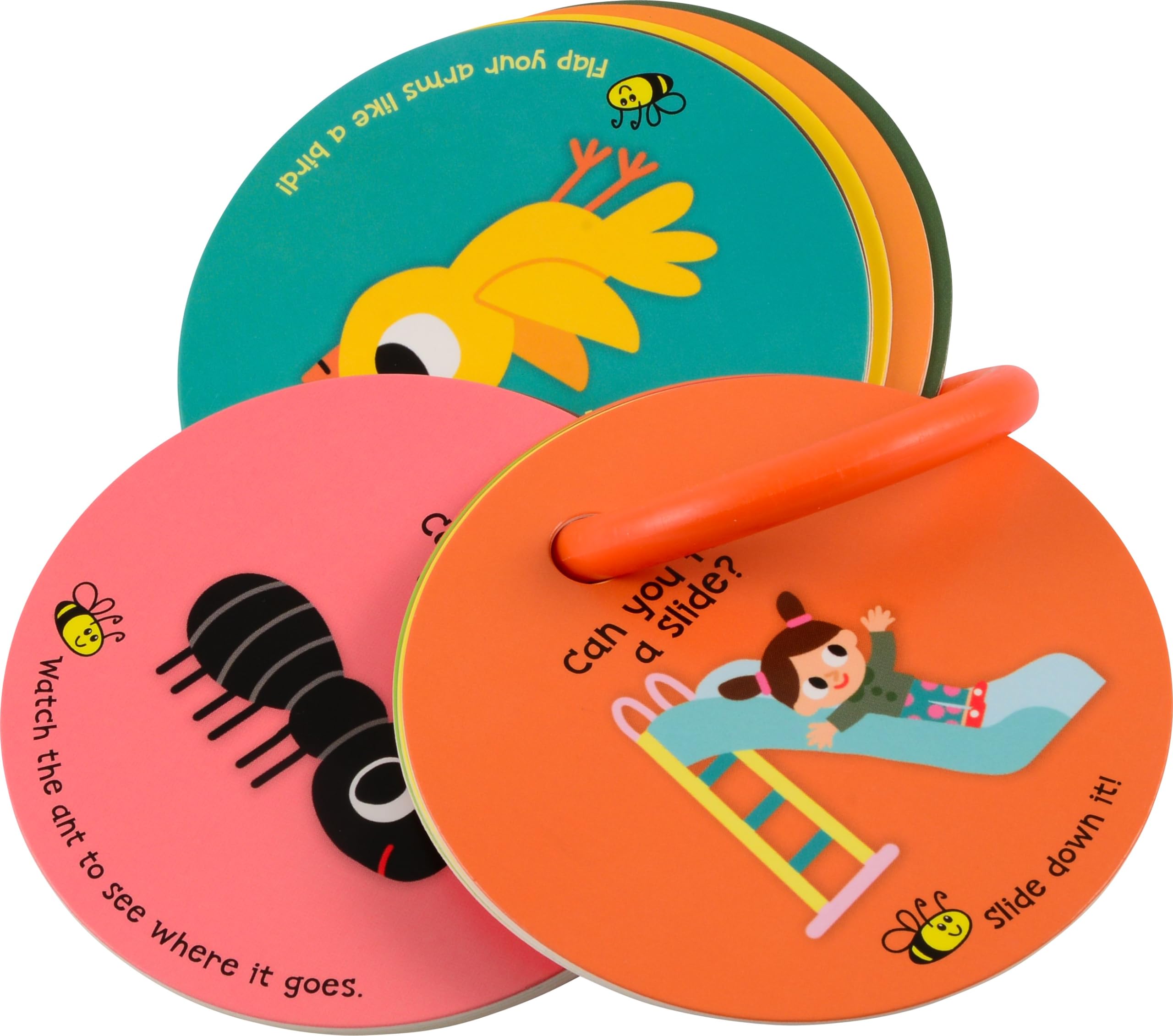 MOLLYBEE Kids Toddler Outdoor Scavenger Hunt Cards – 20 Double-Sided Park Exploration Game with Ring, Ages 2-4