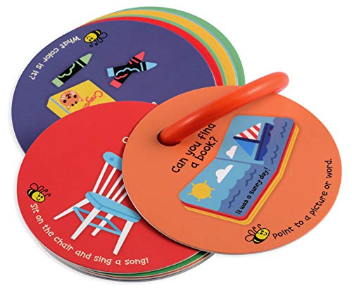 MOLLYBEE KIDS Toddler Scavenger Hunt Cards – Indoor Activity for Ages 2-3, 20 Double-Sided Cards on Reclosable Ring