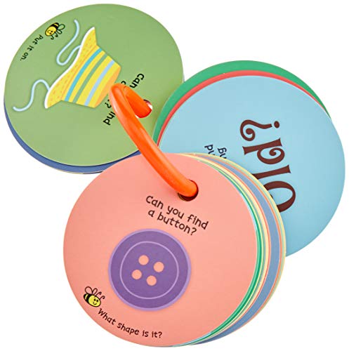 MOLLYBEE KIDS Toddler Scavenger Hunt Cards – Indoor Activity for Ages 2-3, 20 Double-Sided Cards on Reclosable Ring