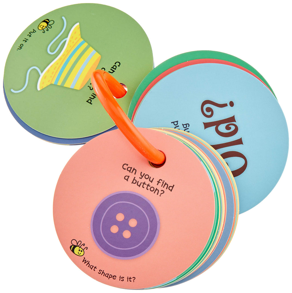 MOLLYBEE KIDS Toddler Scavenger Hunt Cards – Indoor Activity for Ages 2-3, 20 Double-Sided Cards on Reclosable Ring