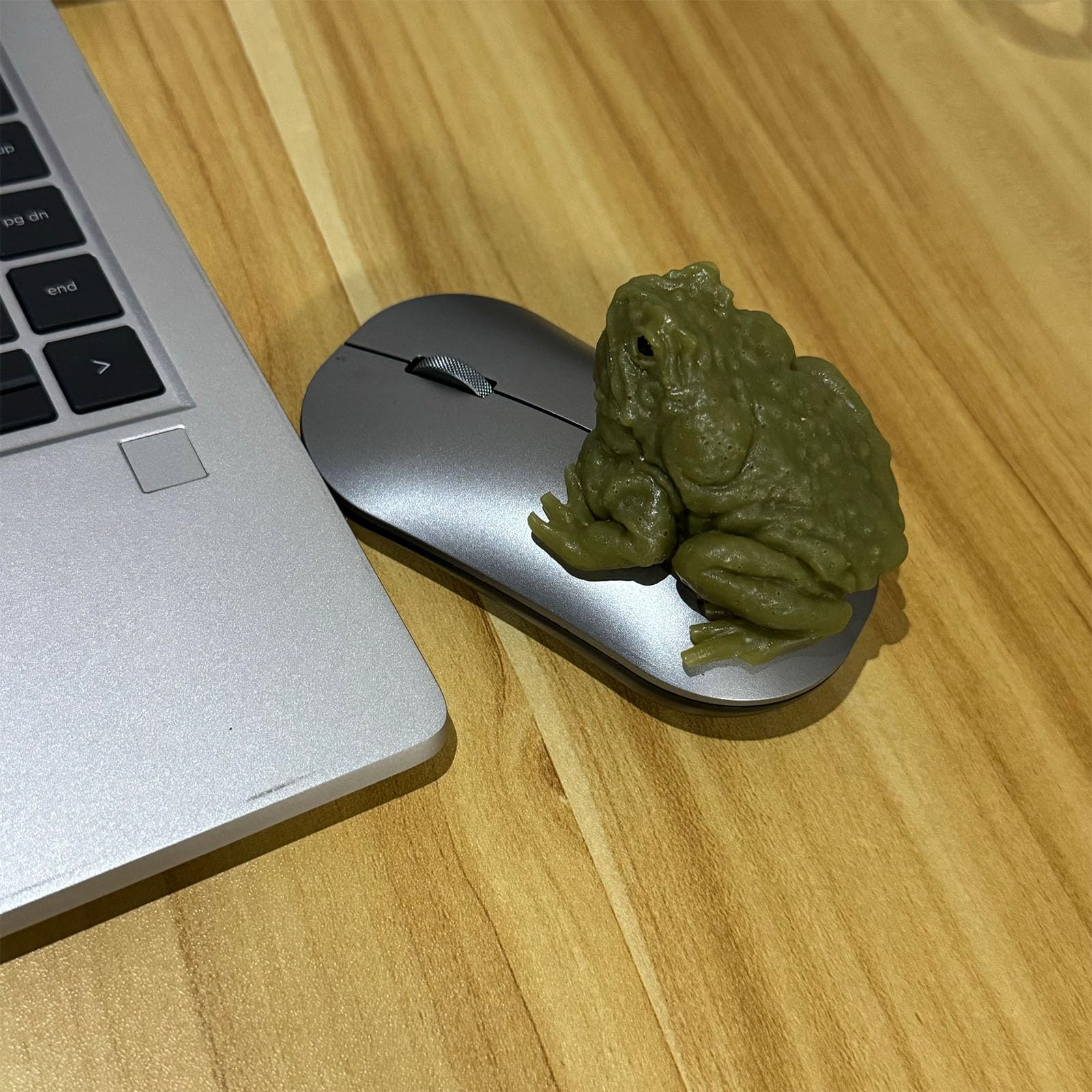 Momoliya Realistic Fake Frog Prank – Cold & Slimy TPR Gag Toy, Stress Relief, Life-Size Green Frog