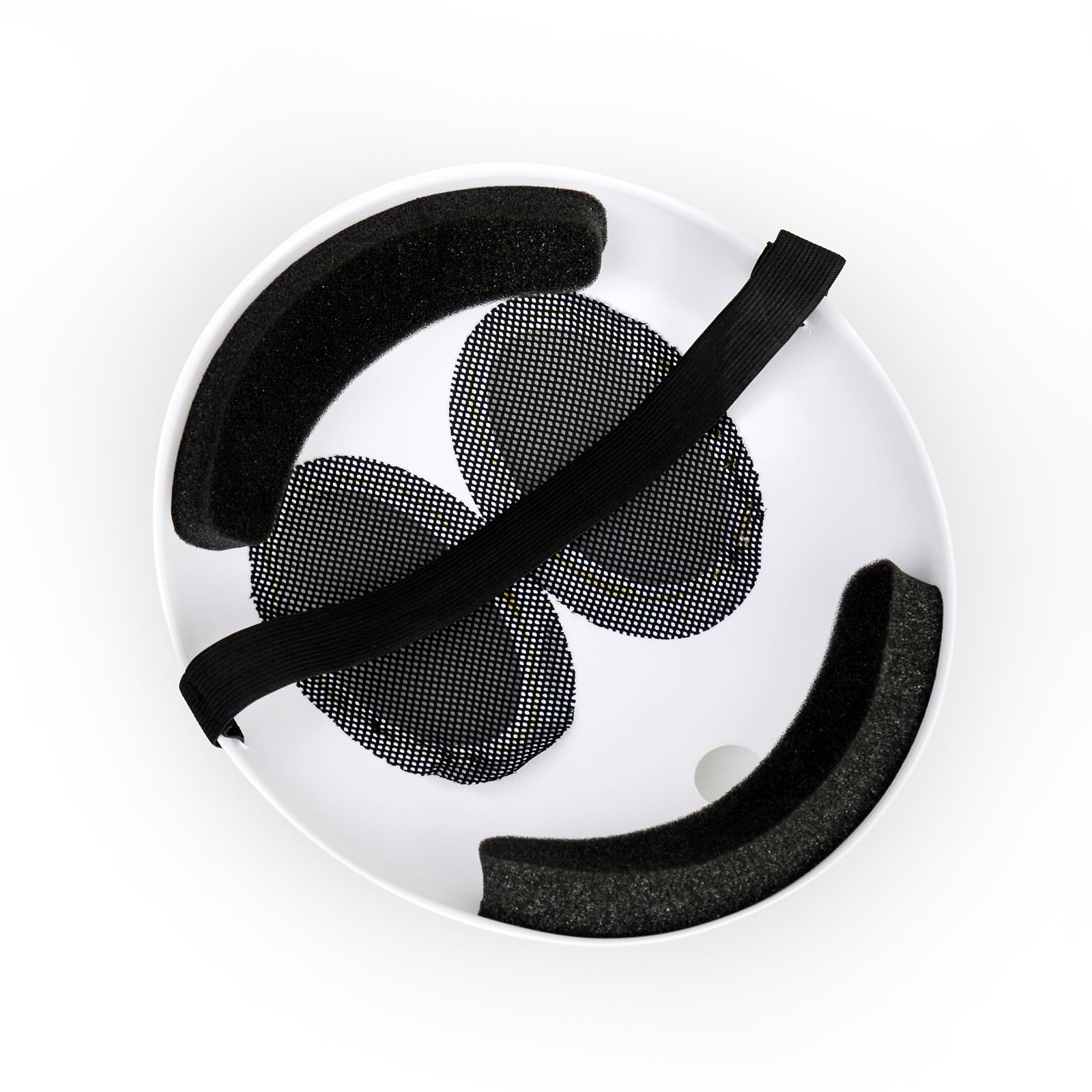 Monisorly White Shy Guy Full Face Mask – PVC Cosplay Prop for Halloween & Carnivals
