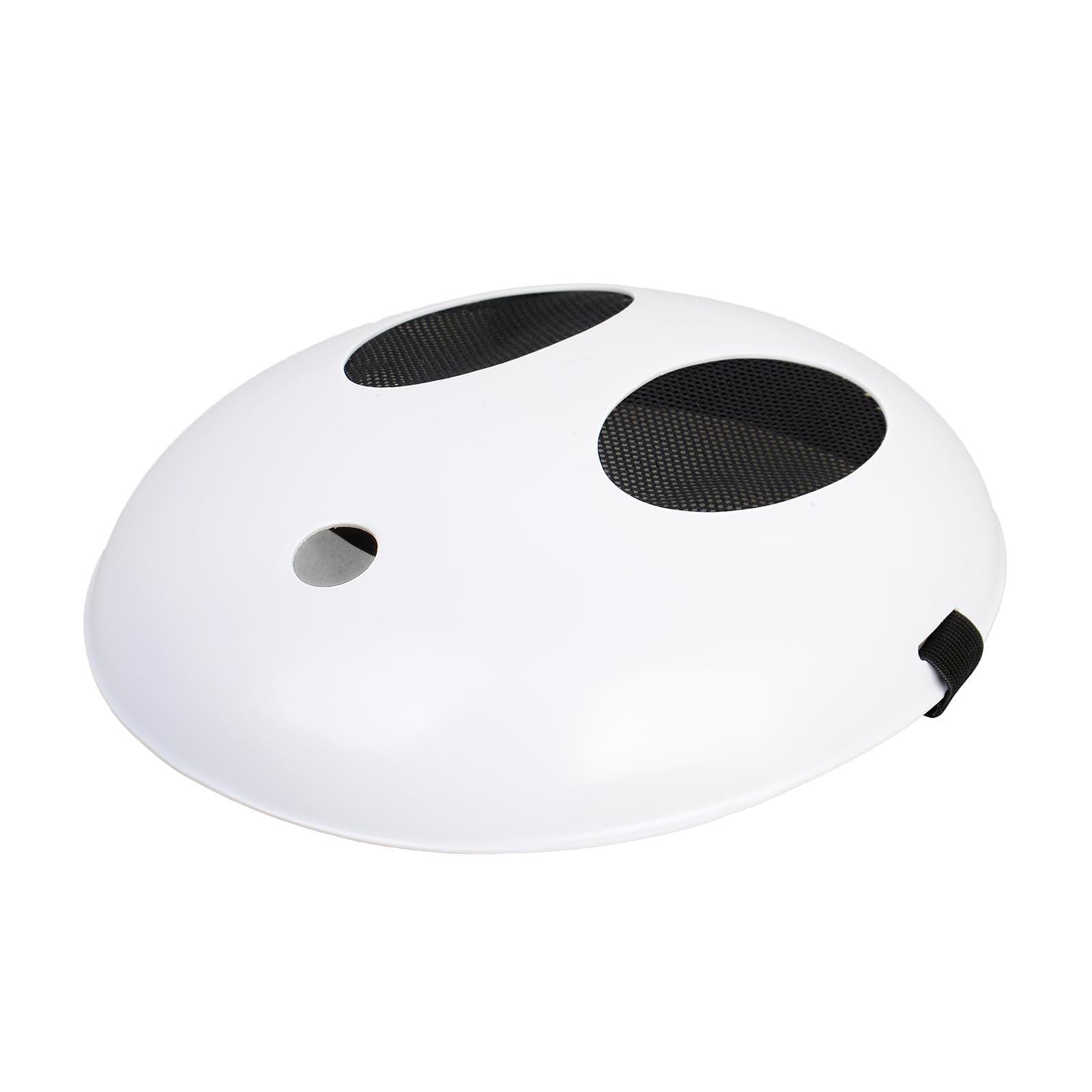 Monisorly White Shy Guy Full Face Mask – PVC Cosplay Prop for Halloween & Carnivals