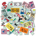 Monopoly 60 Sticker Pack (2 Decals) – Officially Licensed Vinyl, Fade-Resistant, Made in USA