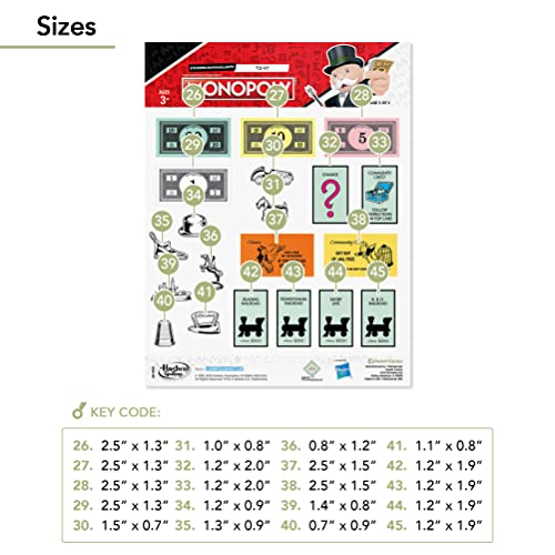 Monopoly 60 Sticker Pack (2 Decals) – Officially Licensed Vinyl, Fade-Resistant, Made in USA