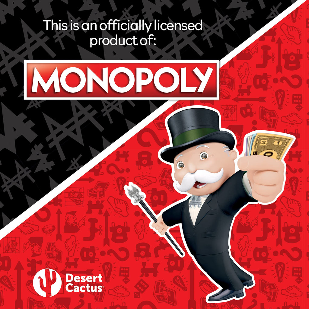 Monopoly 60 Sticker Pack (2 Decals) – Officially Licensed Vinyl, Fade-Resistant, Made in USA