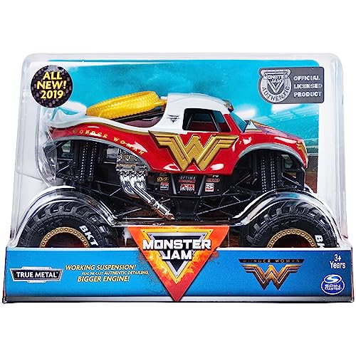 Monster Jam Official Wonder Woman Monster Truck – 1:24 Scale Die-Cast Vehicle